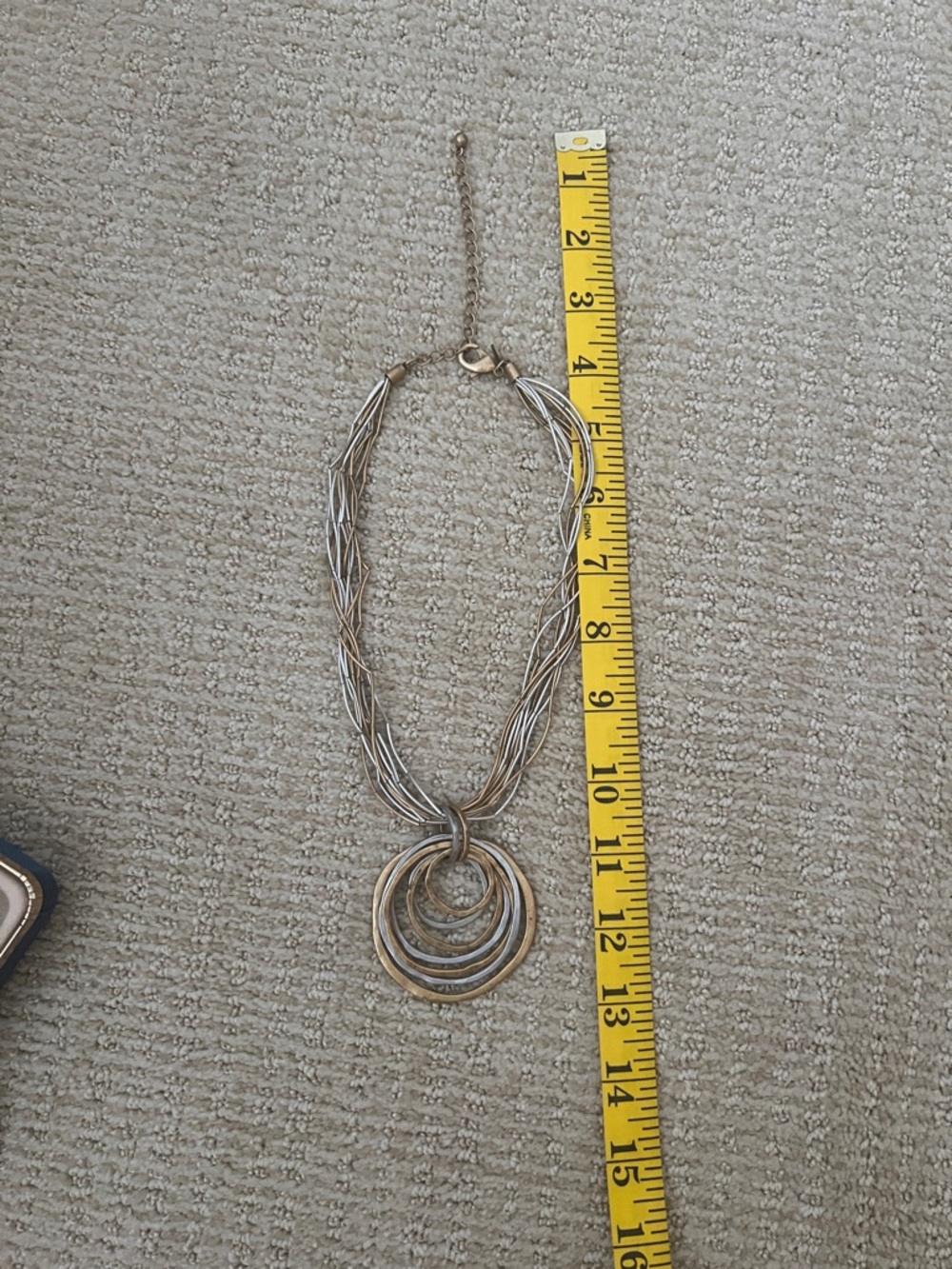 Chico’s Elegant Gold and Silver Necklace - Picture 7 of 8